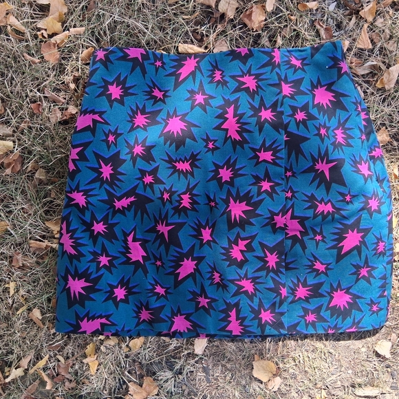 Kate Spade Saturday Pop-Art Mini Skirt 8 - Picture 1 of 4